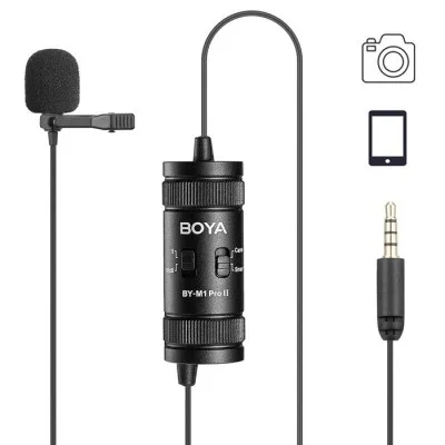 BOYA Lavalier mic (With sound attenuation) - Black